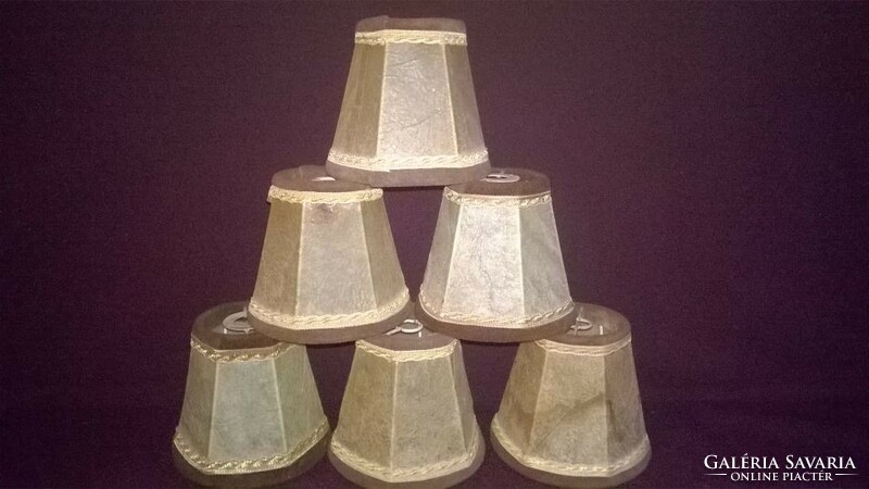 6 darabos retro lámpaernyő csomag - fellelt állapotban