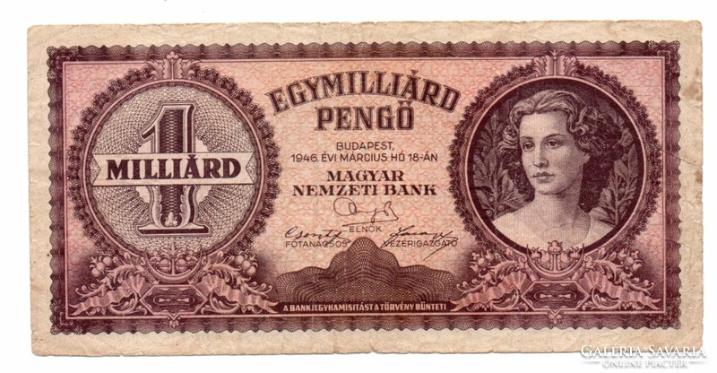 1,000,000,000 Pengő 1946