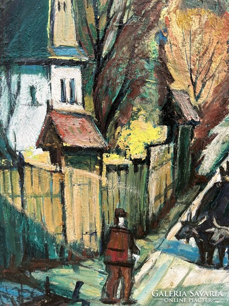 Zoltán Gedeon (1922-) street scene