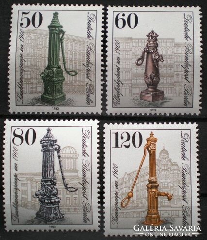 BB689-92 / Németország - Berlin 1983 Régi utcai kútak Berlinből bélyegsor postatiszta