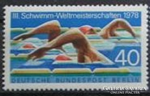 Bb571 / Germany - berlin 1978 swimming world cup stamp postal clear