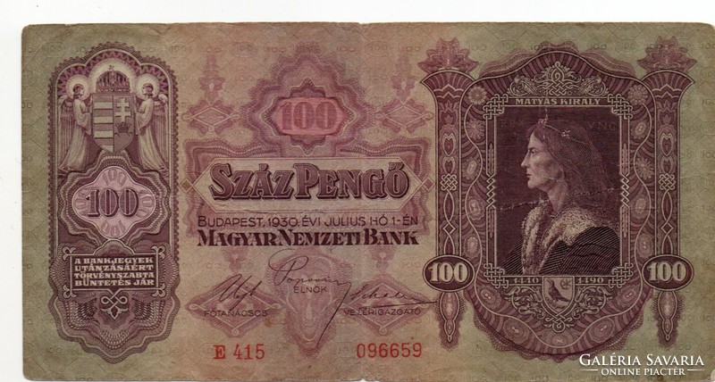 100    Pengő    1930