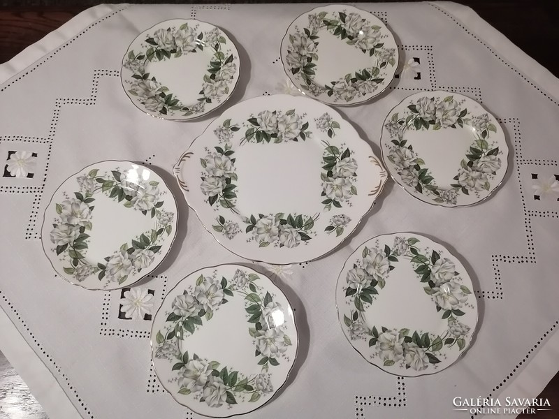 Royal Stafford English porcelain cake set