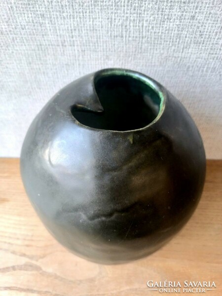 Retro Hungarian ceramic vase. A rare piece. Gruber
