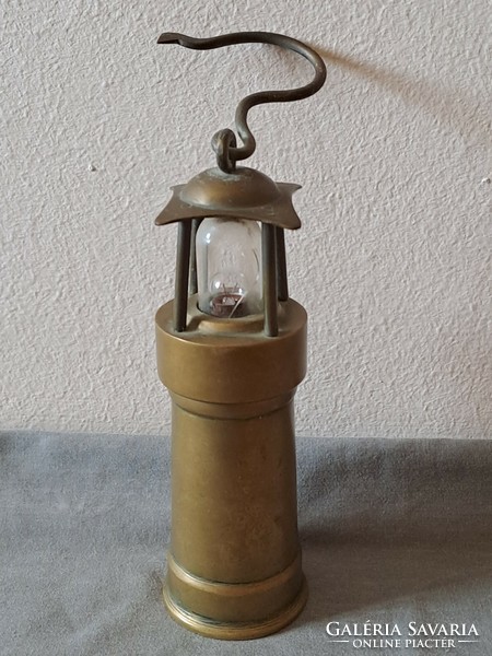 Réz / bronz bányász lámpa