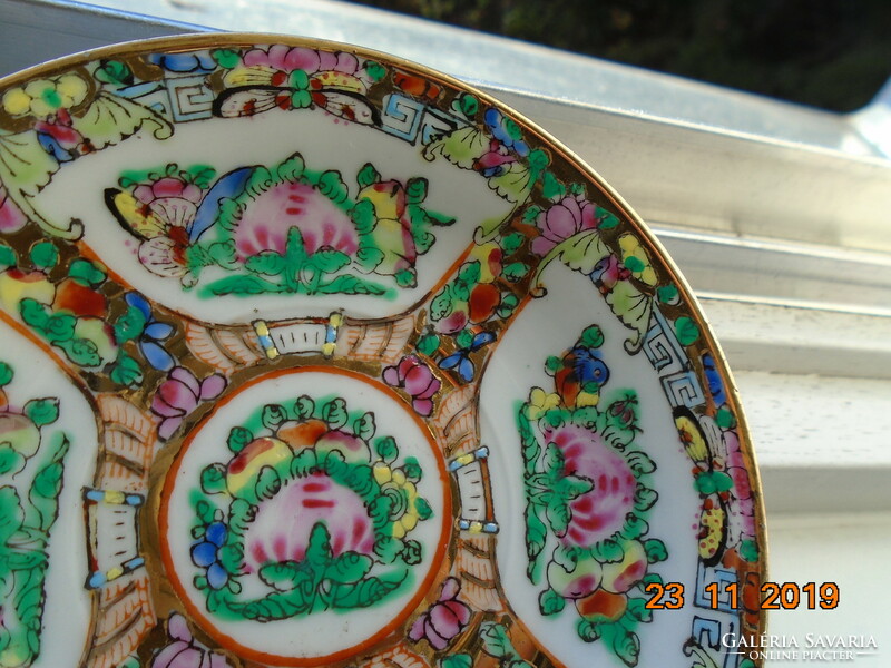 Jingdezhen famille rose gold enamel hand painted coffee cup with coaster