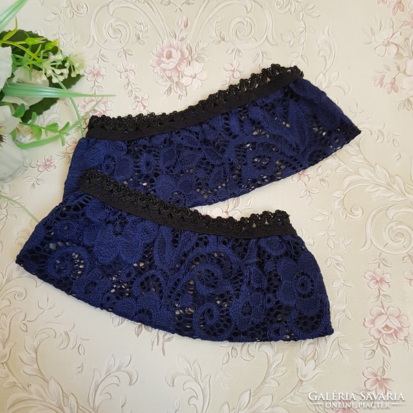 New, custom-made size 27-28 lace socks, secret socks - dark blue