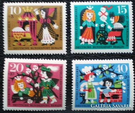 BB237-40 /  Németország - Berlin 1964 Népjólét : Grimm Mesék I. bélyegsor postatiszta