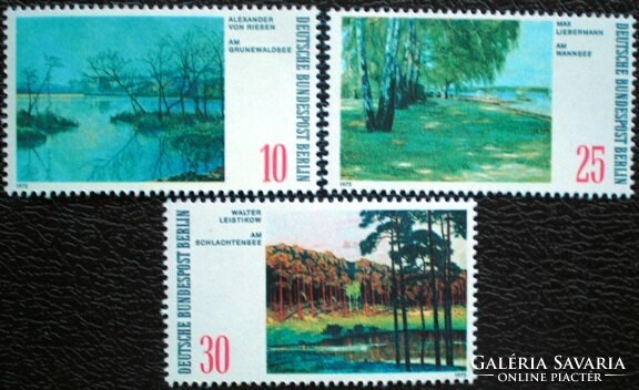 BB423-5 /  Németország - Berlin 1972 Festmények : Berlini Látképek bélyegsor postatiszta