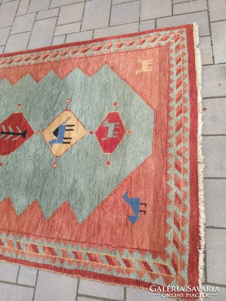 Hand-knotted nomadic gabbeh rug. Negotiable.