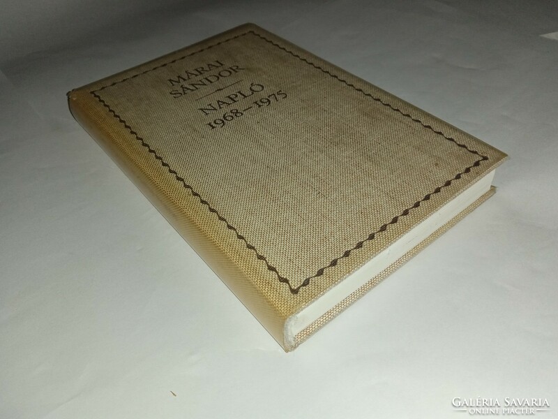 Sándor Márai - diary 1968-1975 - new, unread and flawless copy!!!