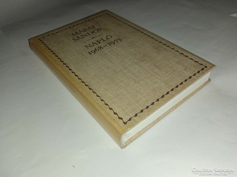 Márai Sándor - Napló 1968-1975   - Új, olvasatlan és hibátlan példány!!!