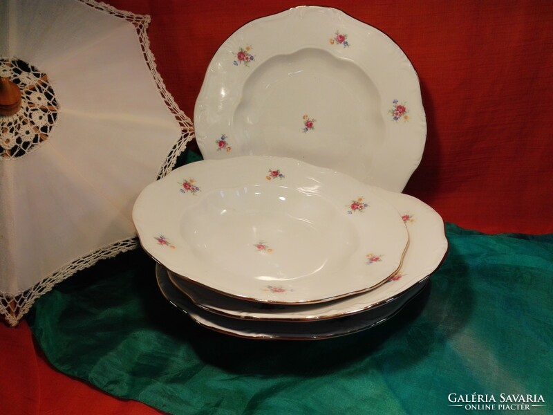 Old Zsolnay deep plate....4pcs.