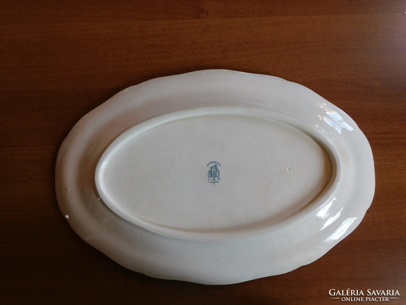 Antik Villeroy& Boch "Burgenland" ovális tálaló tál 40 cm - 1800-as évek vége körüli