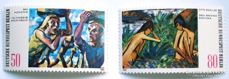 BB678-9 / Németország - Berlin 1982 Festmények Berlinből bélyegsor postatiszta