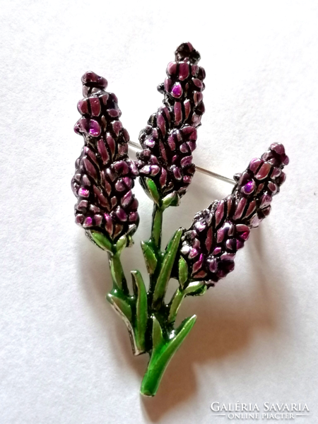 Retro purple flower brooch 683.