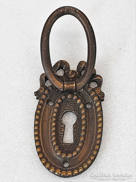 Antique copper lock tag for furniture