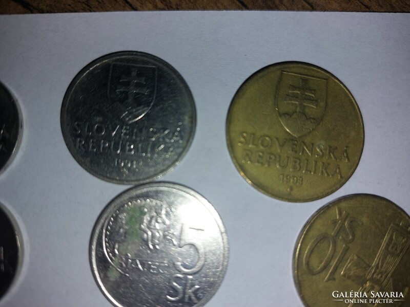Cseh érmék 90-es évek. 64db egyben