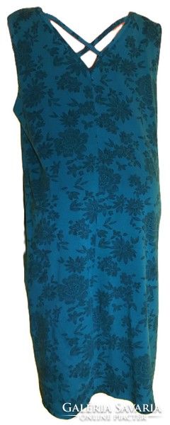 Yessica C&A pamut sötétzöld virágos női ruha XL