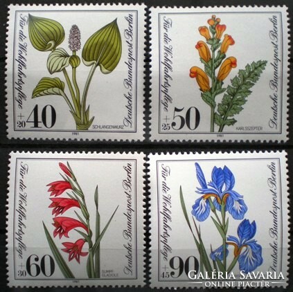 BB650-3 / Németország - Berlin 1981 Népjólét : Veszélyeztetett Növények bélyegsor postatiszta