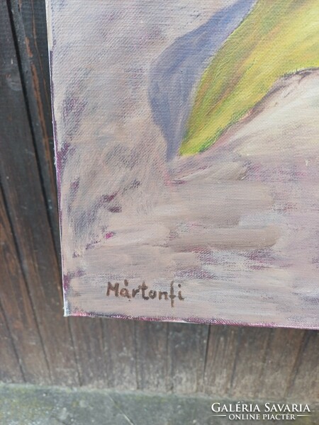 Gyönyörű Mártonfi Benke Márta olaj vászon  festménye!
