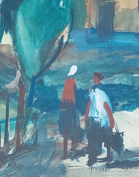 tibor Göldner: detail from Baja (41 x 59 cm) 1971