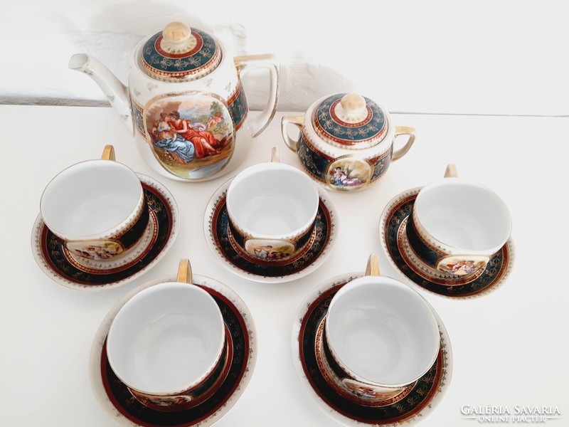 Porcelain tea set marked Alt wien