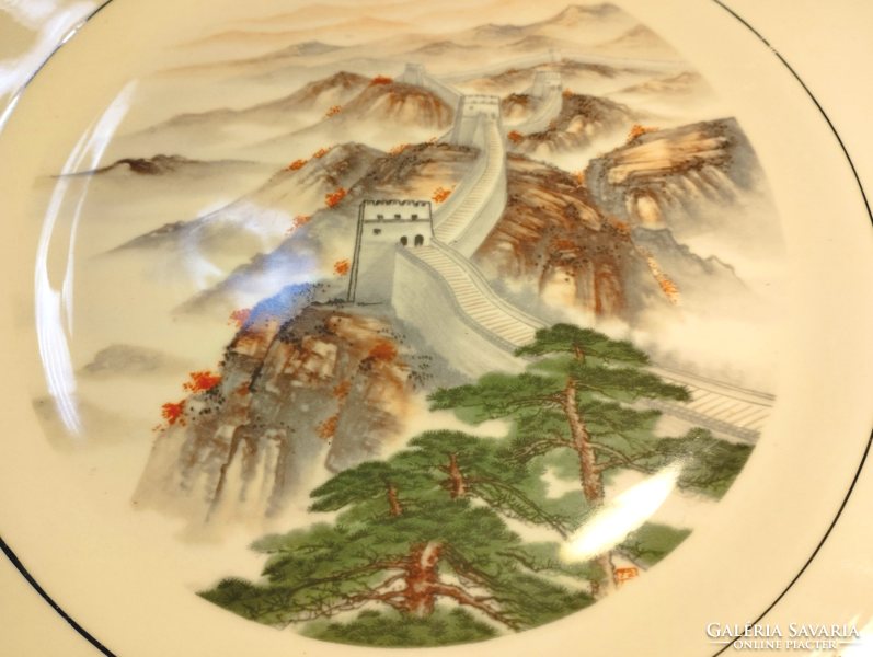 Chinese porcelain plate, the great wall, picturesque