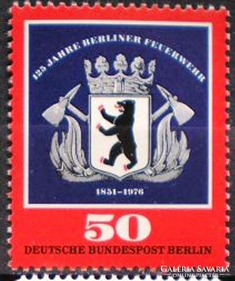 BB523 / Németország - Berlin 1976 125 éves a Berlini Tűzoltóság bélyeg postatiszta