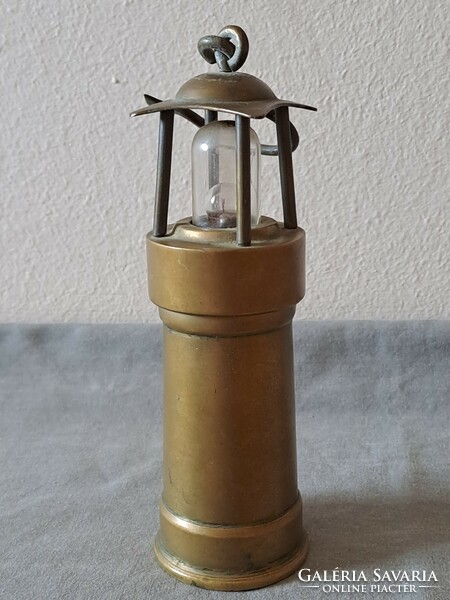 Copper / bronze miner's lamp