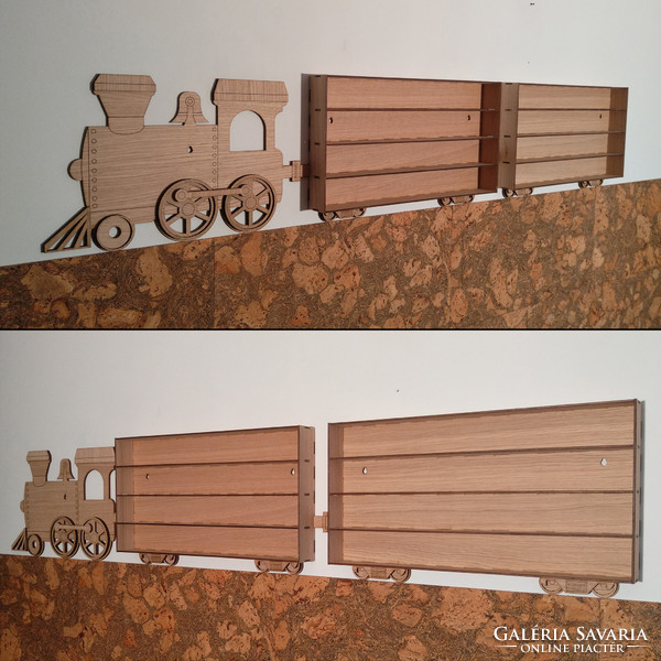 Small car holder train wall shelf