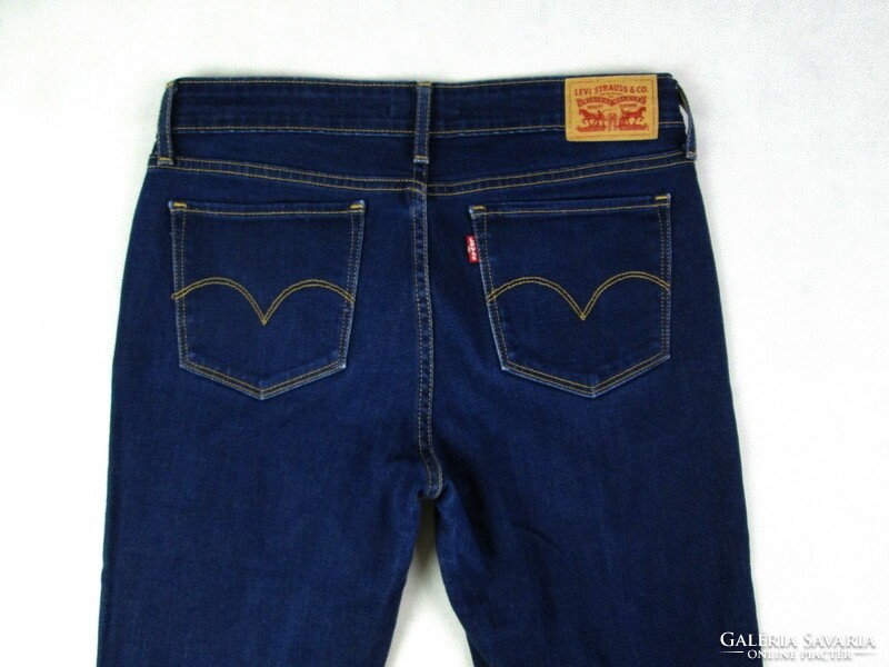 New! Original Levis 712 slim (w28 / l34) women's dark blue stretch jeans