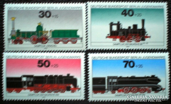 BB488-91 / Németország - Berlin 1975 Ifjúság : Mozdonyok bélyegsor postatiszta