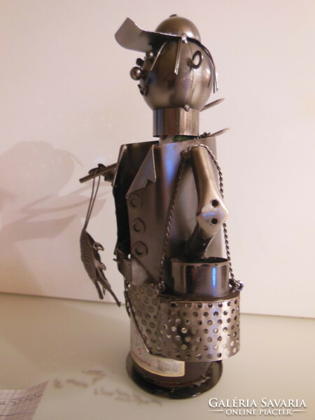 Drink holder - angler - metal - stainless steel - 25 x 17 cm + head - 9 x 8 cm - perfect