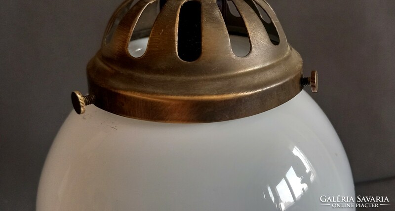 Antique copper Jugendstil handmade table lamp negotiable art deco design