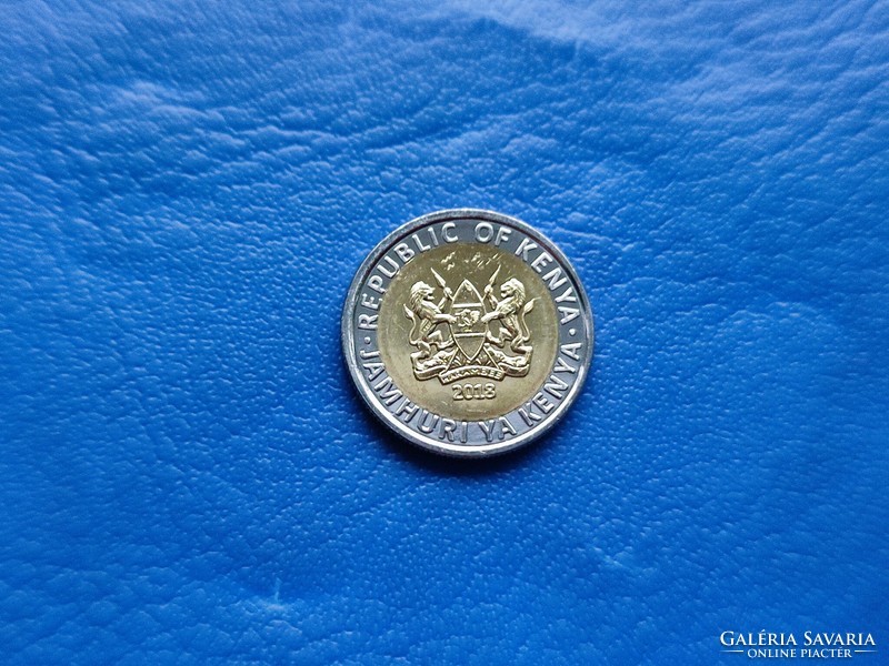 Kenya 5 shillings / five shillings / shilingi tano 2018 rhinoceros! Ouch! Rare! Bimetal!