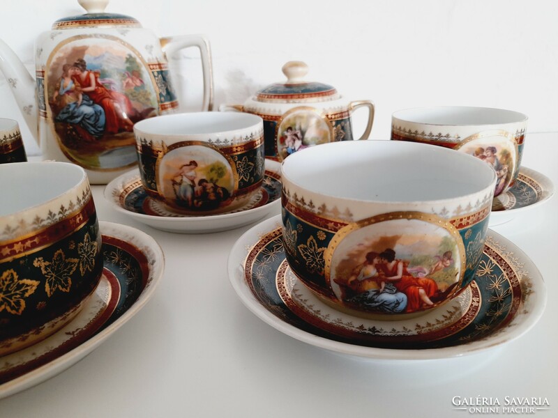 Porcelain tea set marked Alt wien