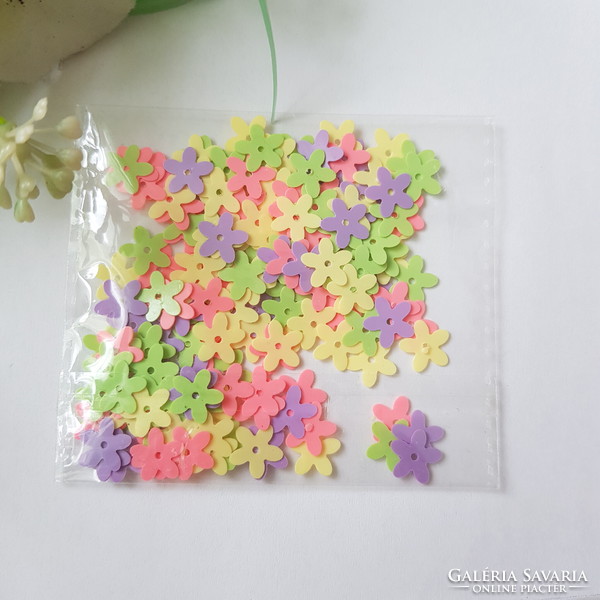 3G colorful, flower-shaped Easter confetti, spring decoration