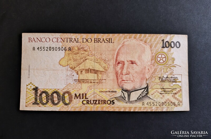 Brazília 1000 Cruzeiros 1990, VF