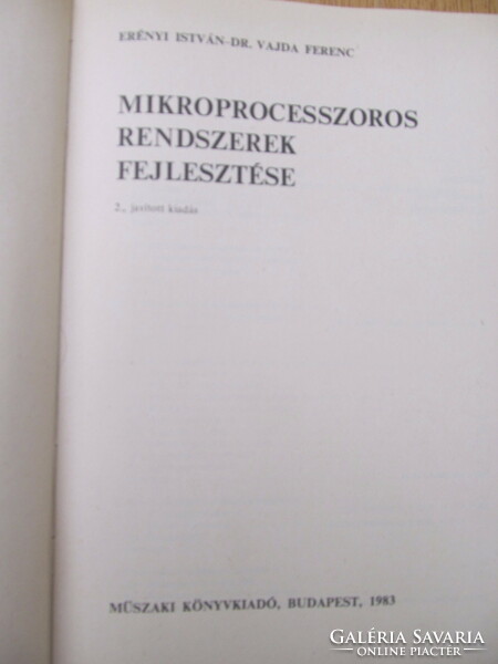 Development of microprocessor systems - istván Erényi / dr. Ferenc Vojda