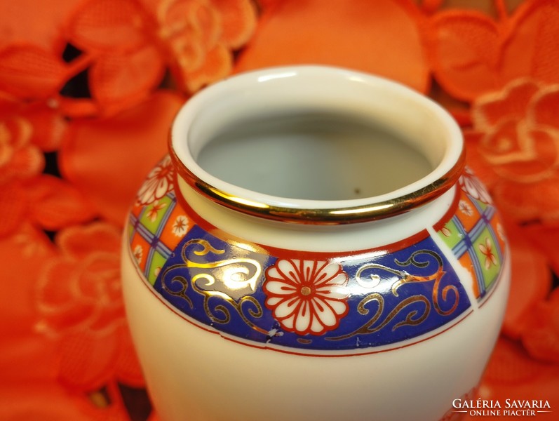 Japán Imari mintás porcelán váza