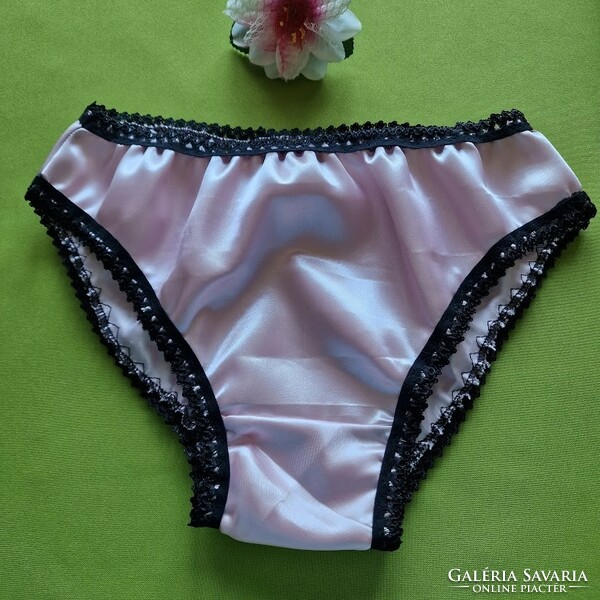 Fen004 - traditional style satin panties m/42 - pink/black