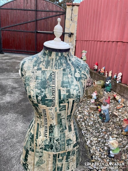 157 Cm mannequin Pest newspaper with newsprint cover