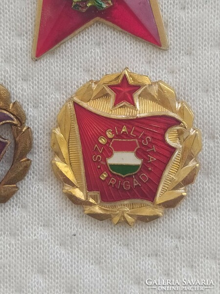 Socialist brigade, excellent worker badge, badge!