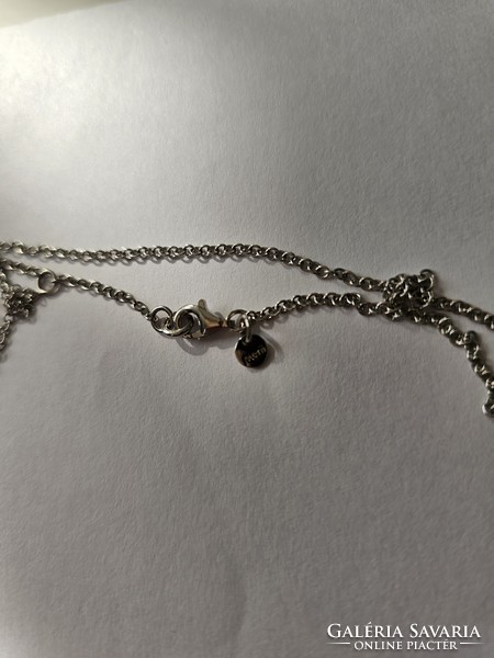 Silver necklace with heart pendant