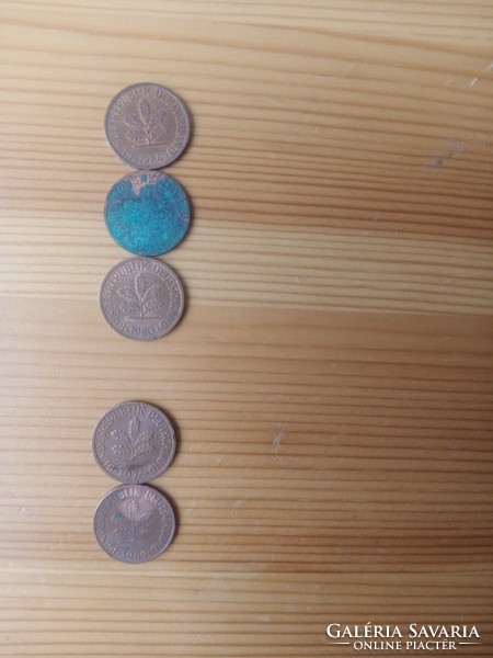 1 Pfennig Deutschland (1969, 1976, 1980, 1983, 1984)