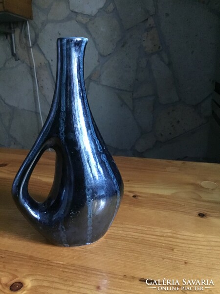 Retro glazed ceramic vase