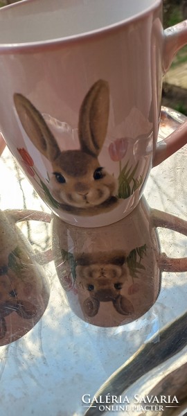 2 bunny mugs
