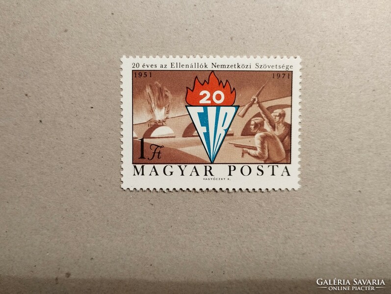 Magyarország-20 éves az Ellenállók Nemzetközi Szövetsége 1971