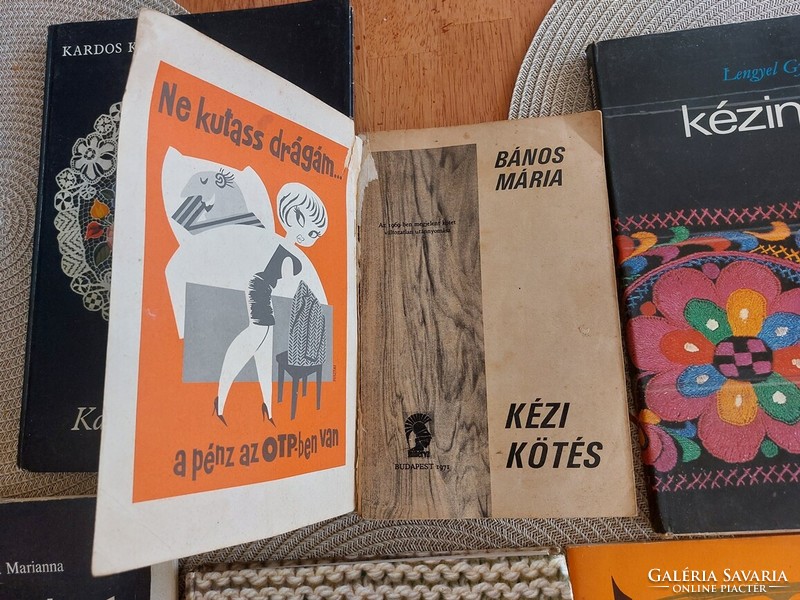 (K) hímzés, kézimunka, kötés könyvek egyben eladók